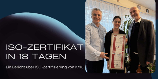 MOLIZA ISO 9001 und ISO 14001 Zertifizierung in 18 Tagen